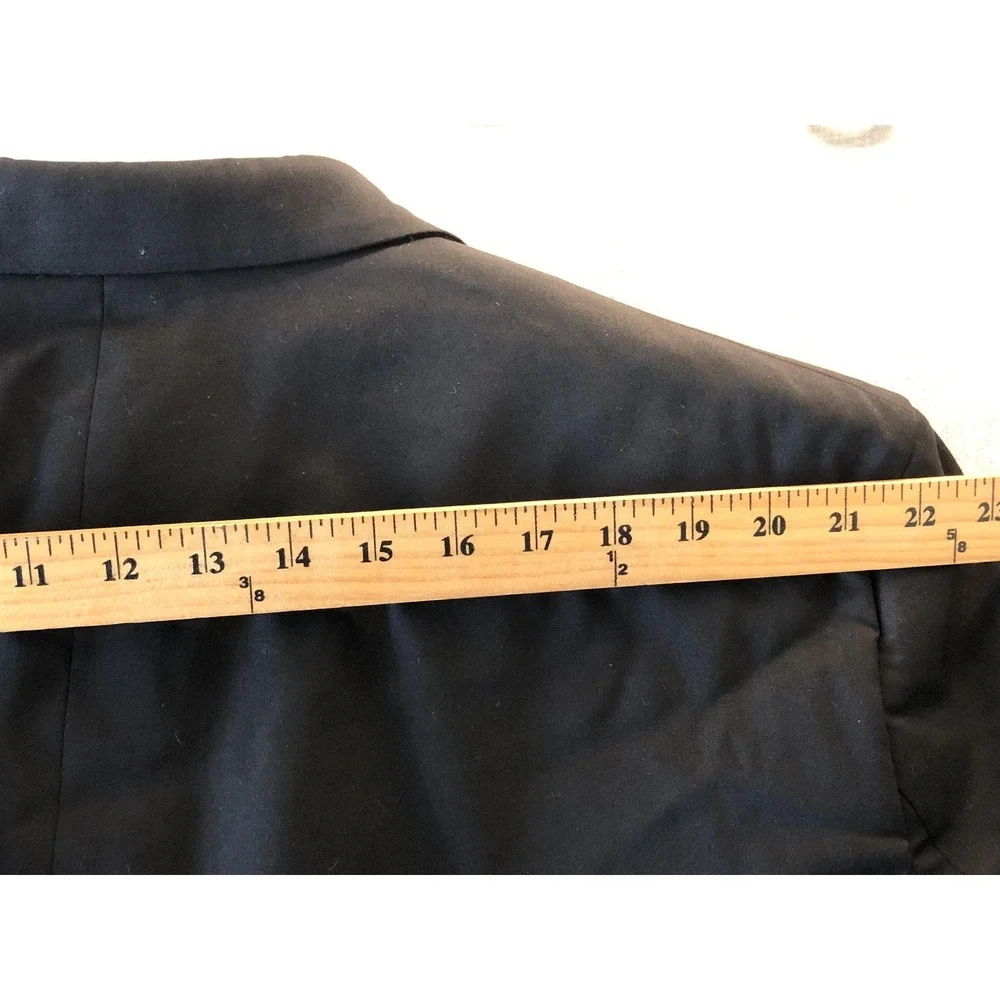 Chaps Blazer Sport Coat Mens 44R Black Suit Coat Jacket Career Casual Classic